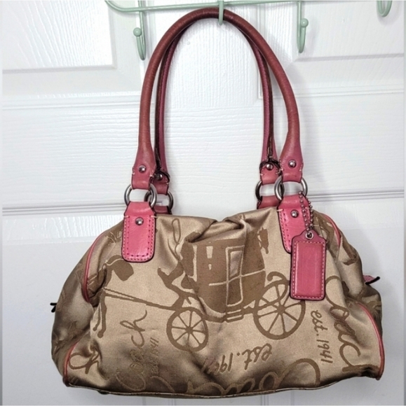 Coach Handbags - Coach Satchel Handbag Horse & Carriage Logo Vintage Authentic